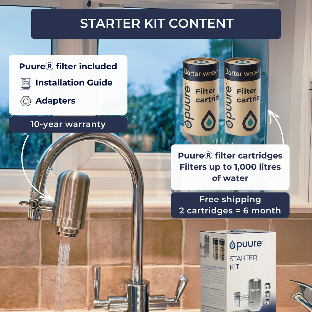 Filter i rustfrit stål + adaptere