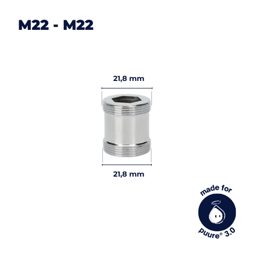 M22-M22 Haneadapter (inkluderet)