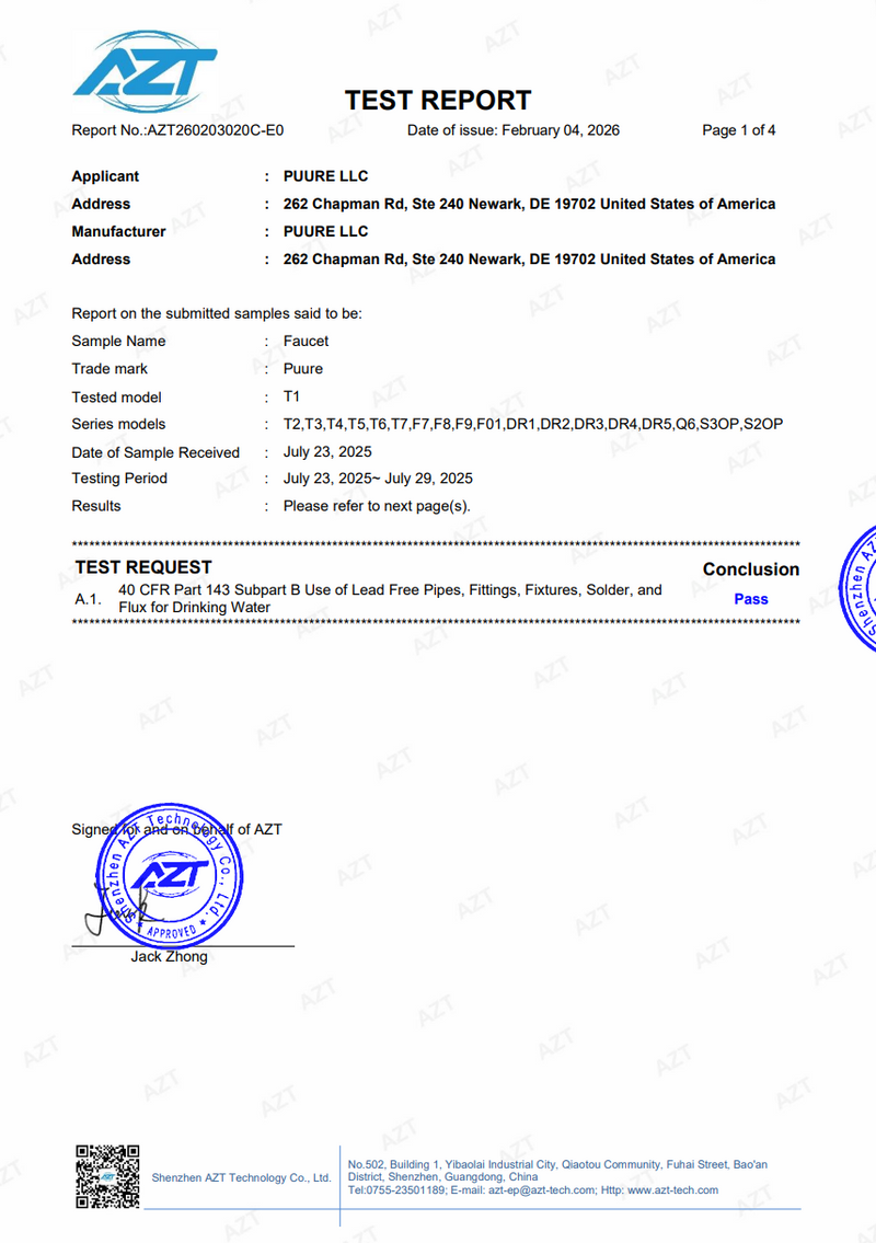 Blyfri-overensstemmelsesrapport